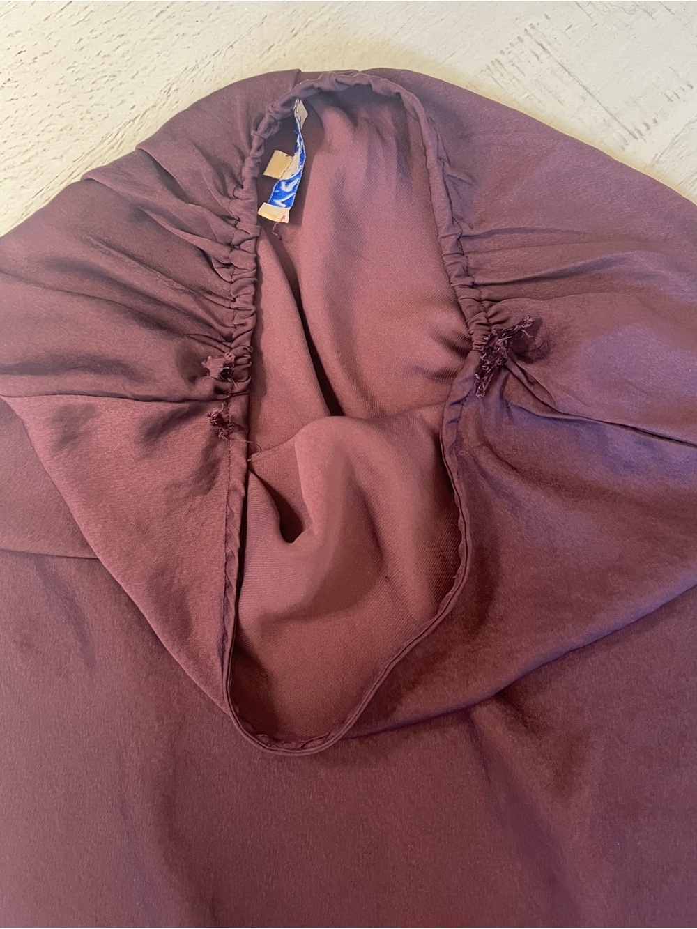 VRG GRL Plum Satin Strapless Maxi Dress - Size 6 AU (US 2 / XS) - Picture 6 of 8